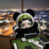 authentic skull panda lazy panda
