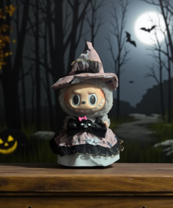 halloween pink costume for 17 cm labubus (bie, macarons & has)
